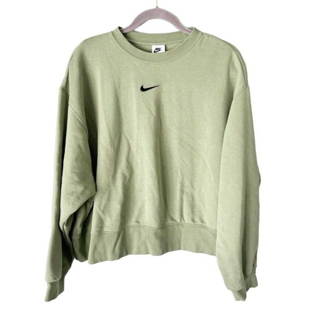 Nike Sage Green Phoenix Fleece Oversized Center Swoosh Embroidered Logo Size 1X